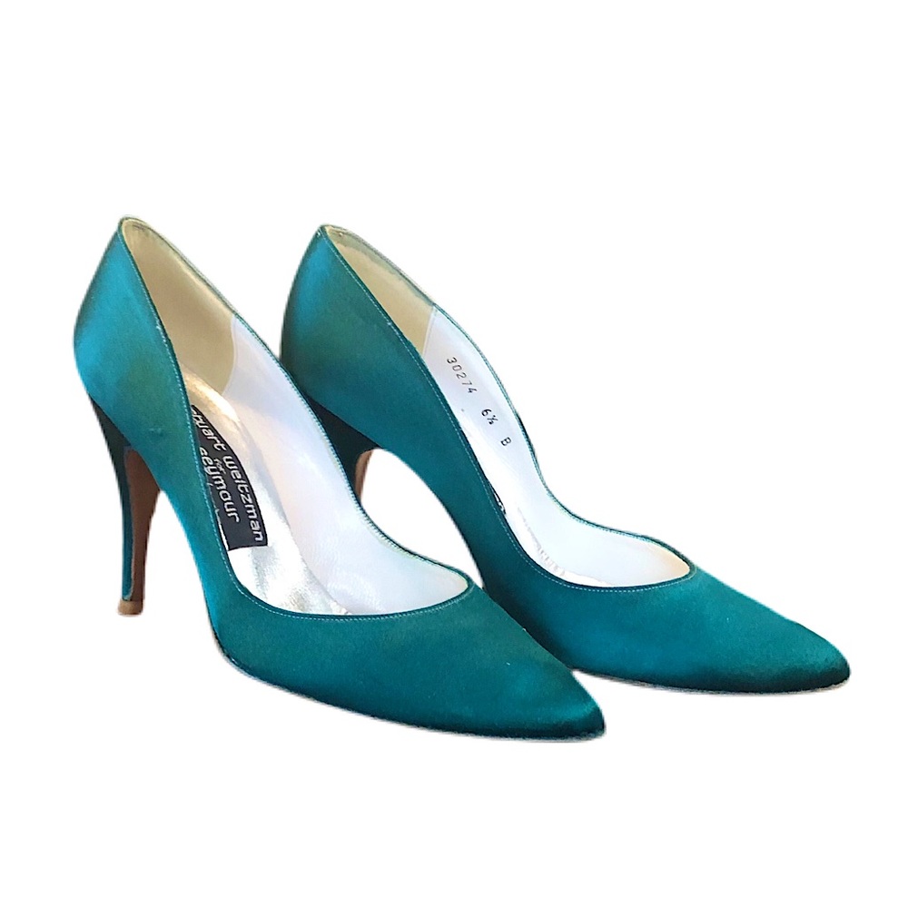 Vintage Stuart Weitzman for Mr. Seymour Vintage satin pumps
